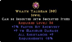 Debris two wraith talisman